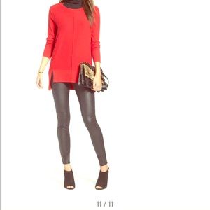 Faux leather leggings